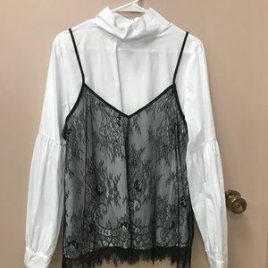 Classic Buttondown with Lace